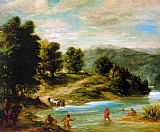 The Banks of the River Sebou by Eugene Delacroix